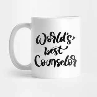 Worlds Best Counselor Teacher School Therapy Therapist Education Admin Mug